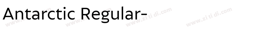 Antarctic Regular字体转换